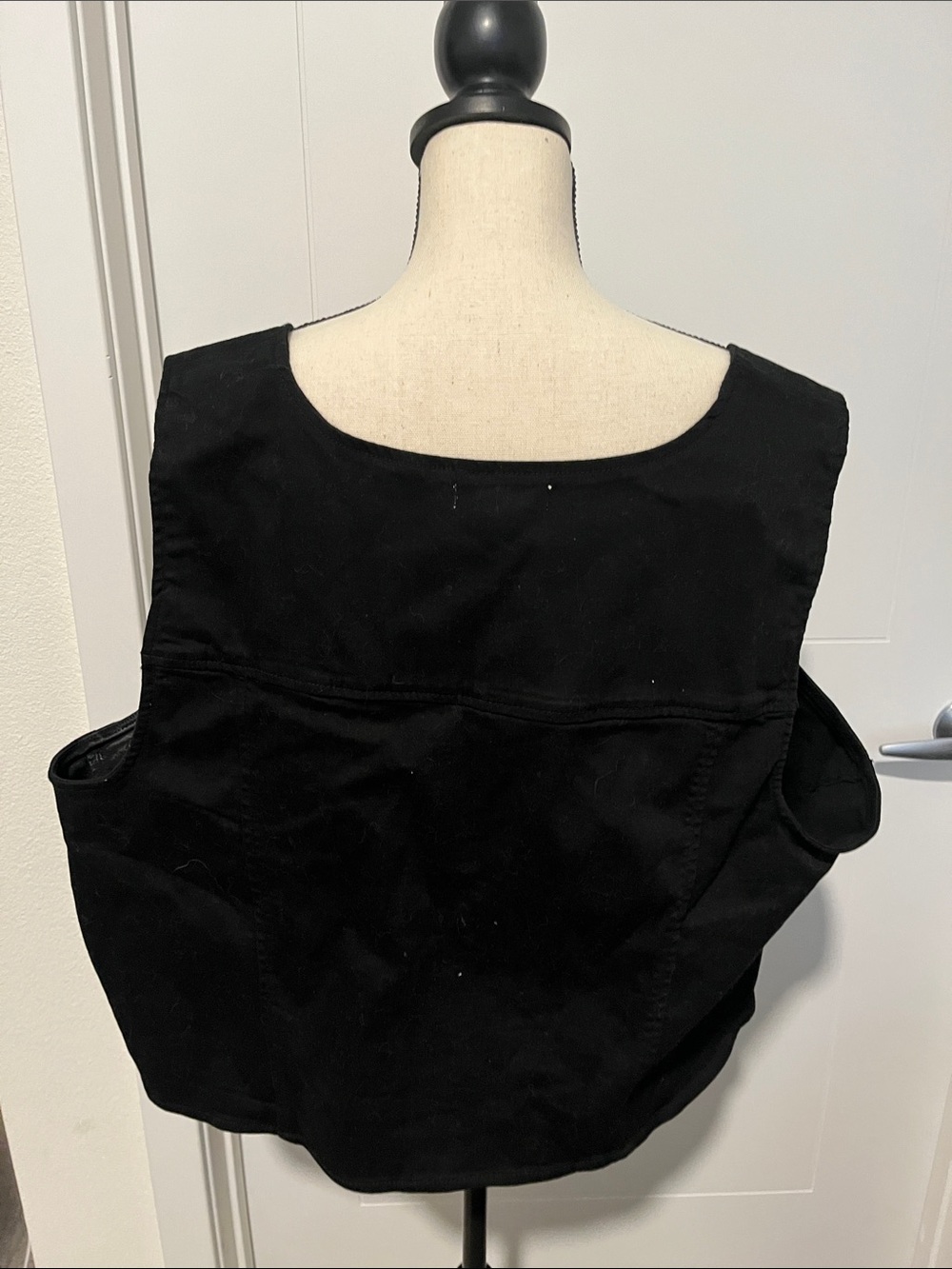 Torrid Festi Black Lace-Up Cotton Blend Corset Crop Top Goth Emo Vamp Vixen NWT - Picture 8 of 12